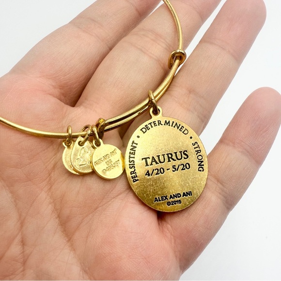Alex and Ani Gold Celestial Wheel Scorpio Zodiac Charm Bangle Bracelet - Picture 5 of 7